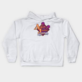 Argyle and Jonathan's Purple Palm Tree Kids Hoodie